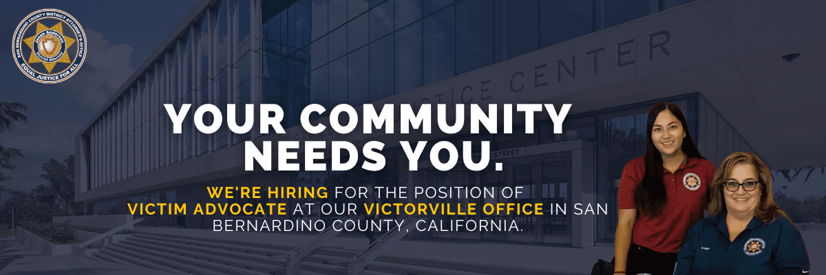 Join Our Team – San Bernardino County District Attorney