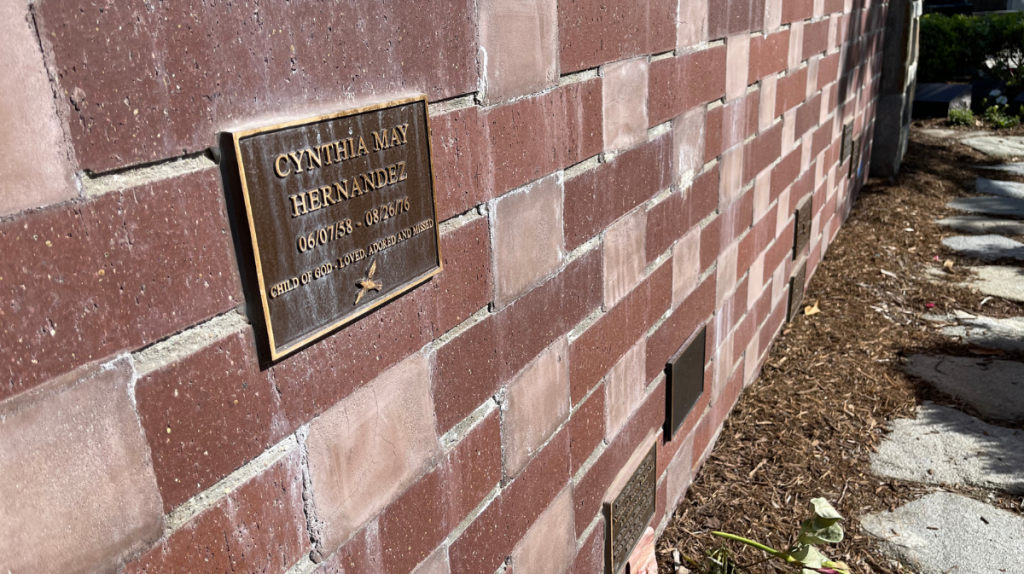 Cynthia Hernandez cemetary plaque