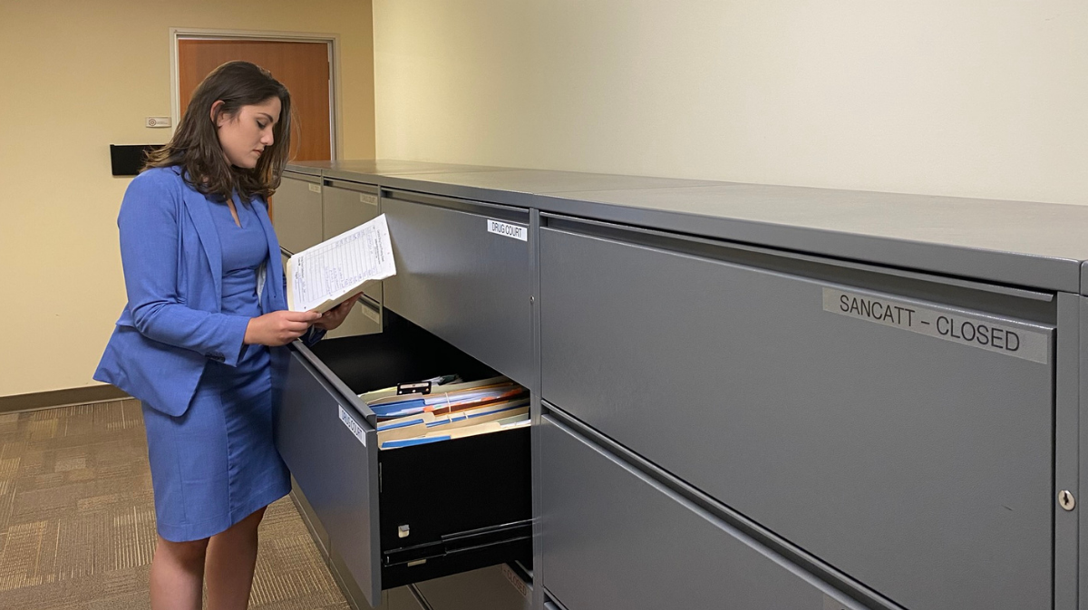 Intern checking files